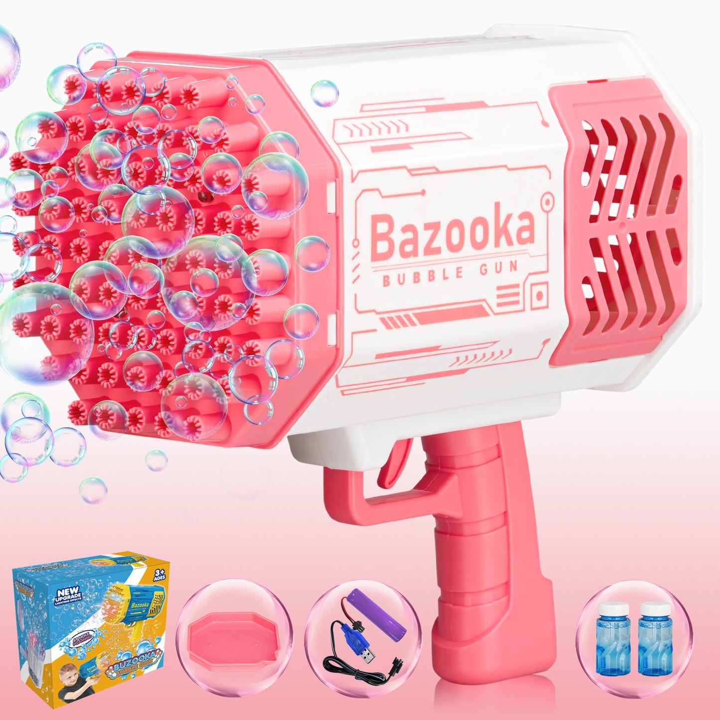 69-Hole Bazooka Bubble Gun